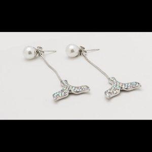 NWT - Iridescent Mermaid Tail Earrings
